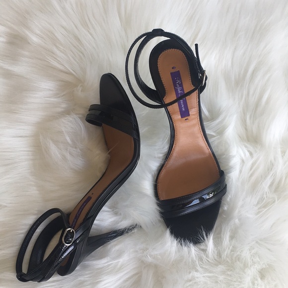 Ralph Lauren Shoes - Ralph Lauren:Black High heel Sandals Size 8B.